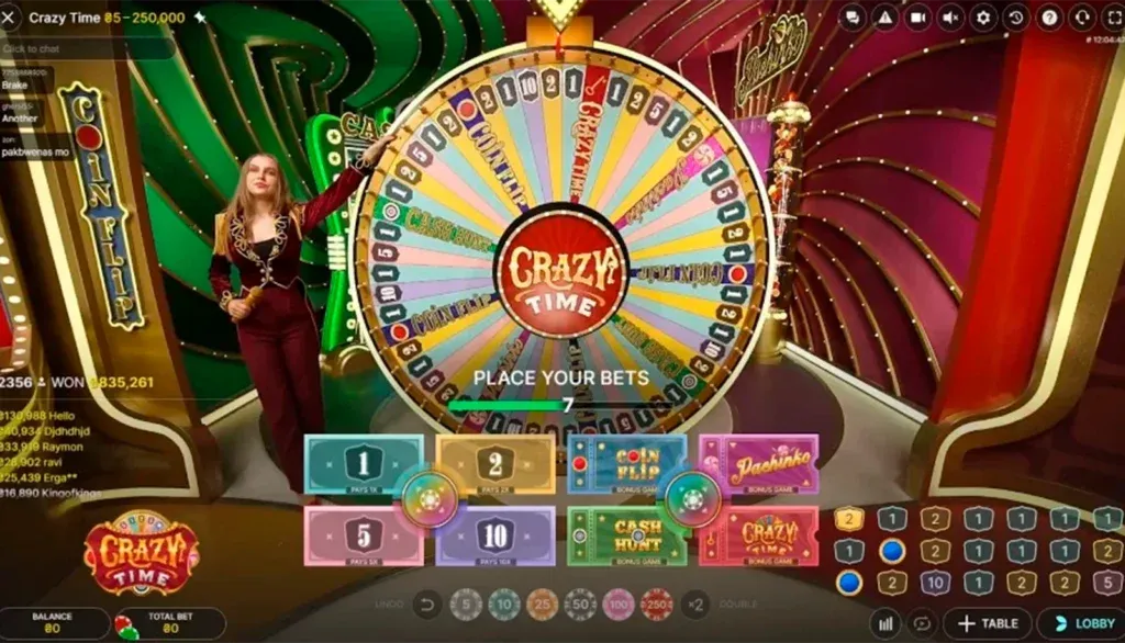crazy time game